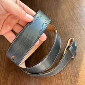 Tony Lama Black Leather Belt